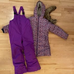 Coat is sold! Purple snow pants available!